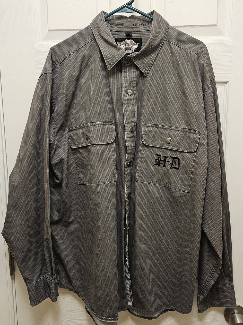 Harley-Davidson Men's Gray Workshirt Jacket - HD Chest Logo